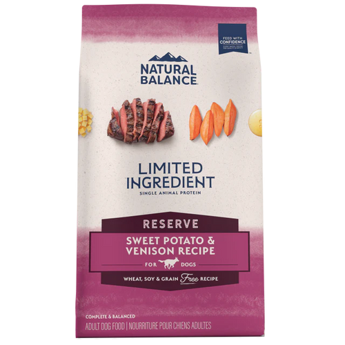 Natural Balance Limited Ingredient Reserve Grain Free Sweet Potato & Venison Recipe Dry Dog Food