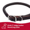 Coastal Pet Products Circle T Latigo Leather Round Dog Collar