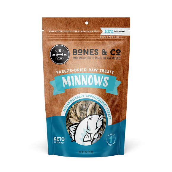 Bones & Co. Freeze-Dried Minnows Dog and Cat Treats