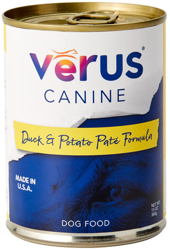 VēRUS Canine Duck & Potato Paté Formula Dog Food (13 Oz.)