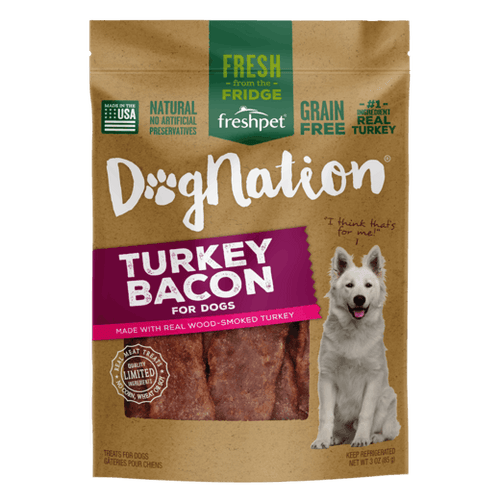 Freshpet DogNation Turkey Bacon Treats for Dogs