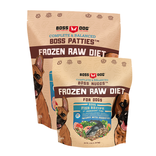 Boss Dog™ Raw Frozen Boss Patties™ Boss Nuggs™ Fish Recipe