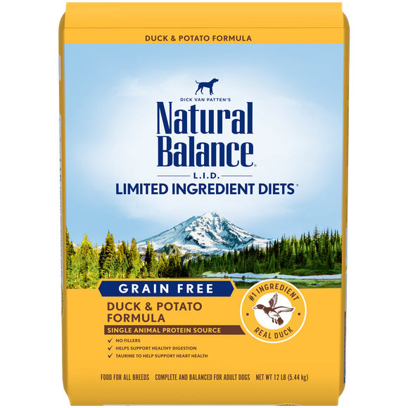 Natural Balance L.I.D. Limited Ingredient Diets® Grain Free Duck & Potato Dry Dog Formula (24 Lb.)