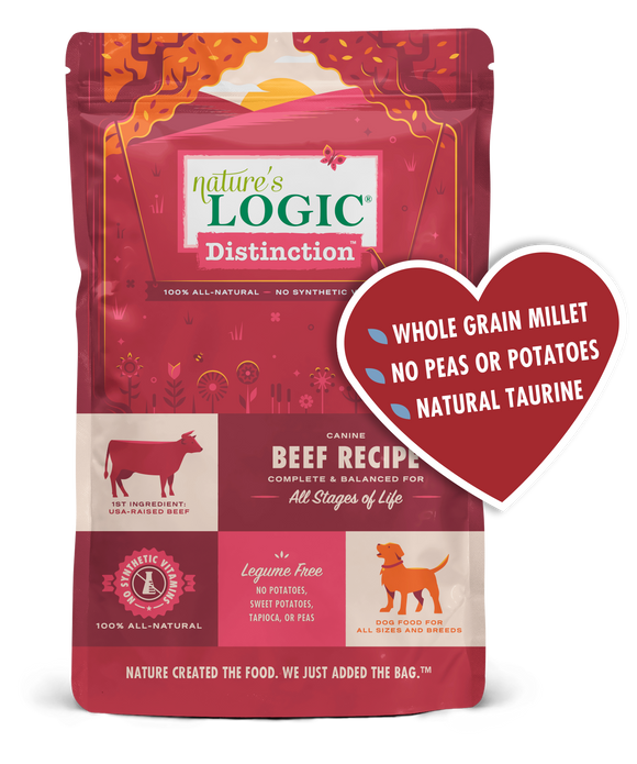 Nature's Logic Distinction Canine Beef Recipe Dry Dog Food (24-lb)