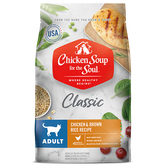 Chicken Soup For The Soul Classic Adult Cat Dry Food Chicken & Brown Rice Recipe