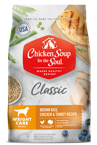 Chicken Soup For The Soul Classic Weight Care Dry Dog Food Brown Rice, Chicken & Turkey Recipe (5 LB)