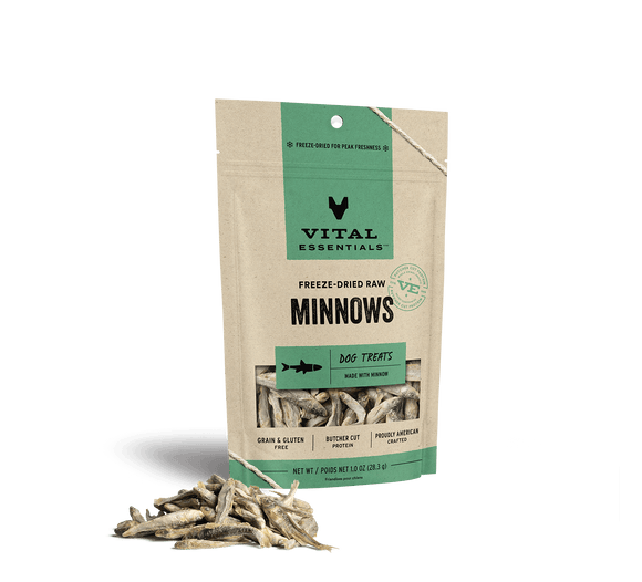 Vital Essentials Freeze Dried Raw Minnows Dog Treats (1-oz)