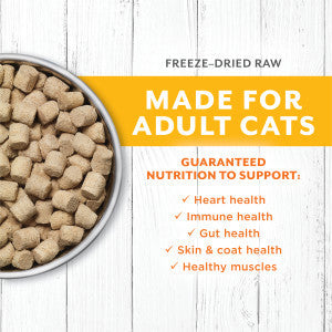 Instinct Raw Longevity 100% Freeze-Dried Raw Meals Cage-Free Chicken Recipe For Adult Cats