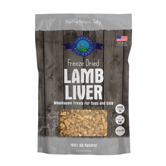 Shepherd Boy Farms Lamb Liver Raw Freeze Dried Dog Treats