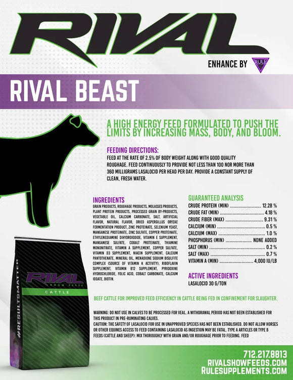 Associated Feed Rival Beef Show Feed