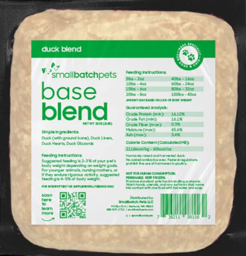 Small Batch Frozen Duck Blend for Dog & Cat