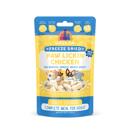 Weruva Dog Freeze Dried  Paw Lickin Chicken Freeze Dried