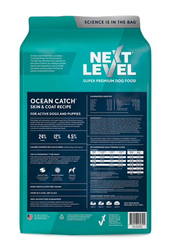 Next Level Ocean Catch Skin & Coat Recipe For Active Dogs and Puppies