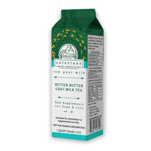 Solutions Pet Products Frozen Raw Goat Milk Better Butter Tea Supplement