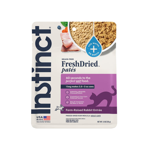 Instinct FreshDried Pates Farm-Raised Rabbit Entrée Cat Food