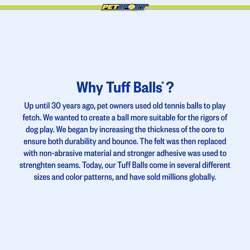 Petsport 70008 Mini Tuff Ball 1.5 2-Pack