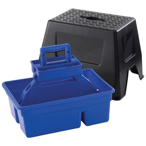 LITTLE GIANT DURATOTE STOOL & TOTE BOX (BLUE)