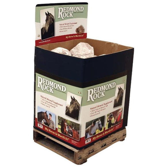 REDMOND SALT ROCK FOR HORSES - 40 COUNT QUARTER CRATE (7-10 LB)