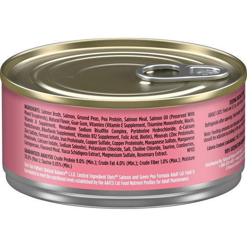 Natural Balance L.I.D. Limited Ingredient Diets Salmon & Green Pea Canned Cat Food