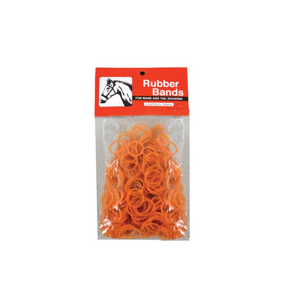 Partrade Rubber Braid Bands- 500 Pack (Chestnut)