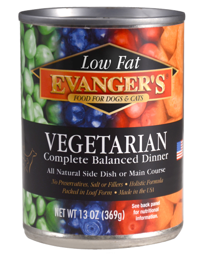 Evangers Low Fat Super Premium All Fresh Vegetarian Dinner Canine and Feline Canned Food