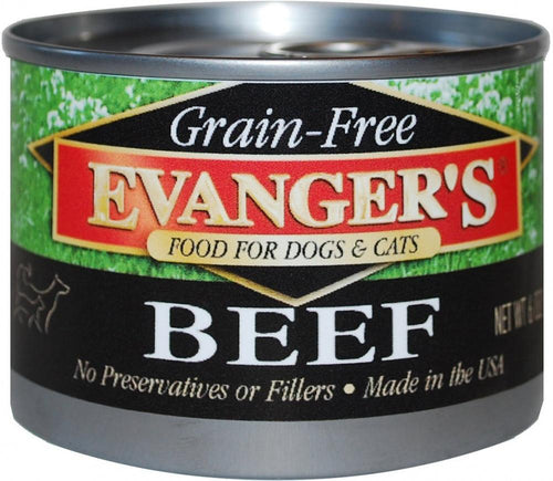 Evangers Grain Free Beef Canned Dog and Cat Food