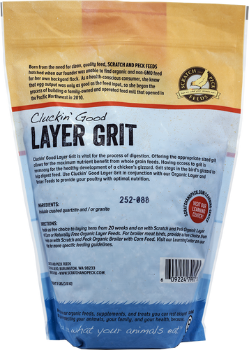 Scratch and Peck Feeds Cluckin’ Good Layer Grit (7 lbs)