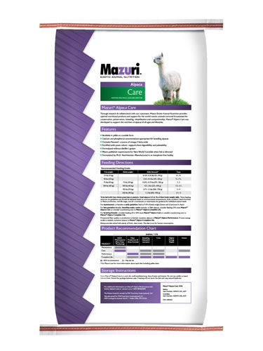 Mazuri® Alpaca Care (Pellets) (40 lbs)