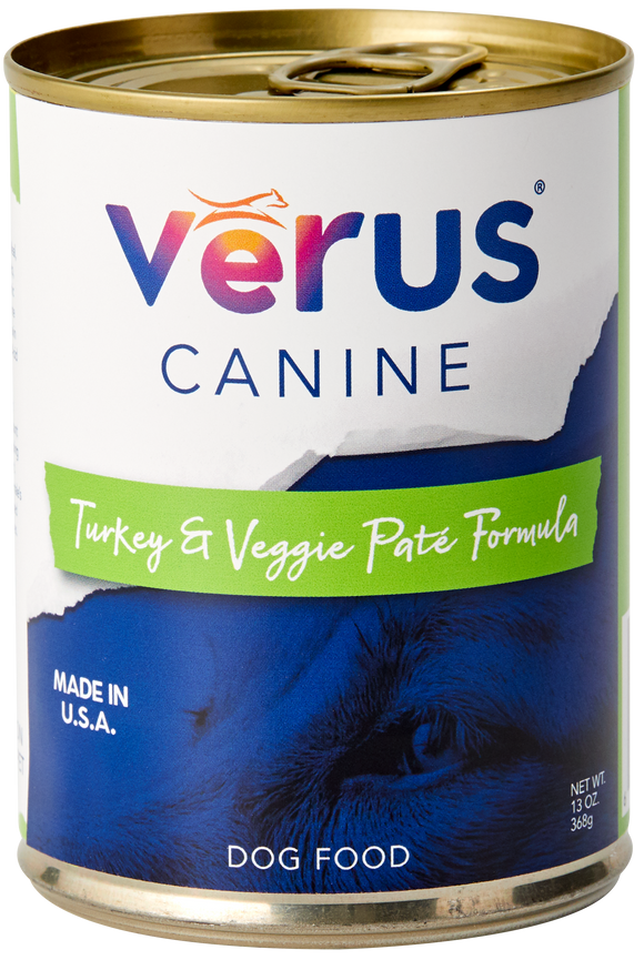 VēRUS Turkey & Veggie Paté Formula Dog Food (13 Oz.)