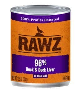 RAWZ® 96% Duck & Duck Liver Dog Food (12.5 Oz)