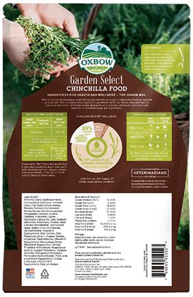 Oxbow Garden Select Chinchilla Food (3 lbs)