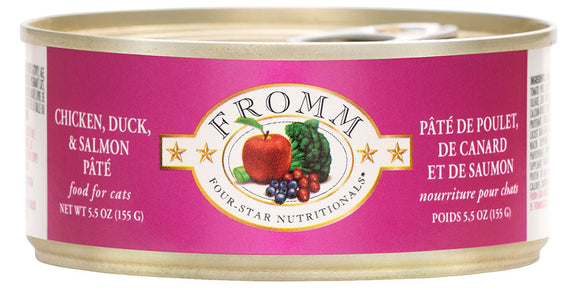 Fromm Four Star Chicken, Duck & Salmon Pate Can (5.5 lbs)