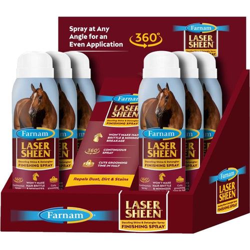 LASER SHEEN FINISHING SPRAY DISPLAY (14 OZ/6 COUNT)