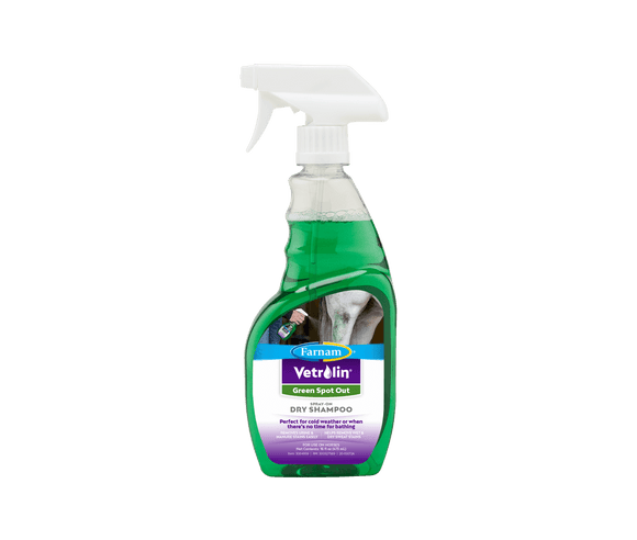 Farnam Vetrolin Green Spot Out Spray-On Dry Clean Shampoo (16 OZ)